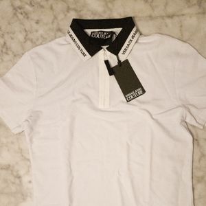 Versace Jeans Couture White Polo Mens IT 48